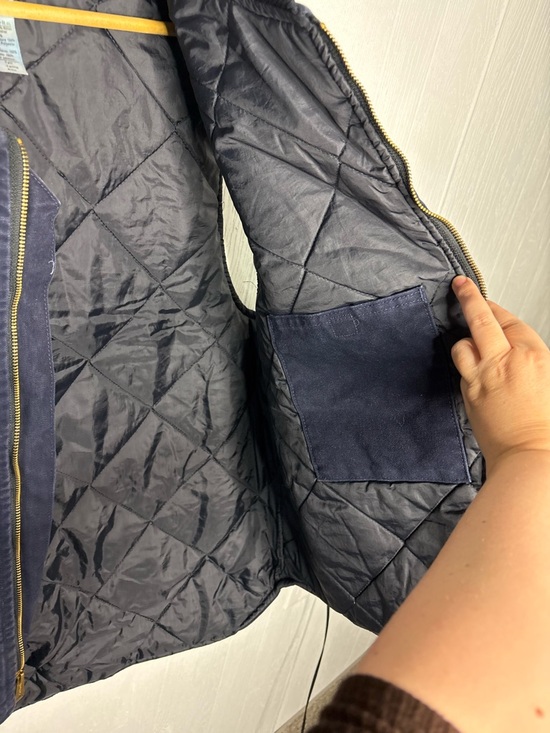 Vintage Carhartt Quilted Artic Vest “Midnight Blue” V02 MDT Size 2XLT - Picture 7 of 12